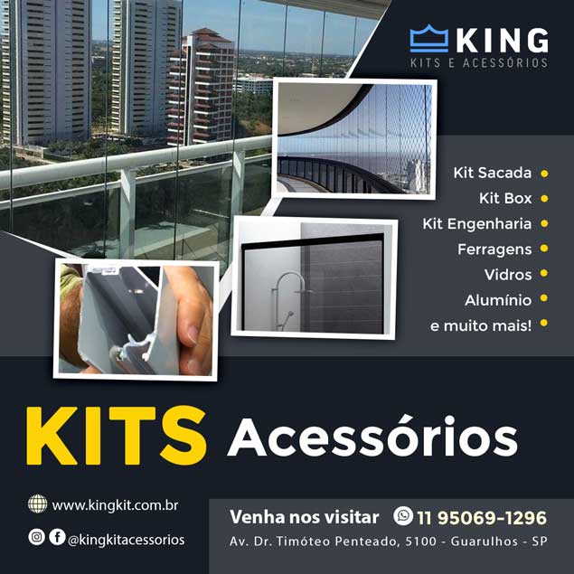 Kits e Acessórios para Vidro é na KING KIT