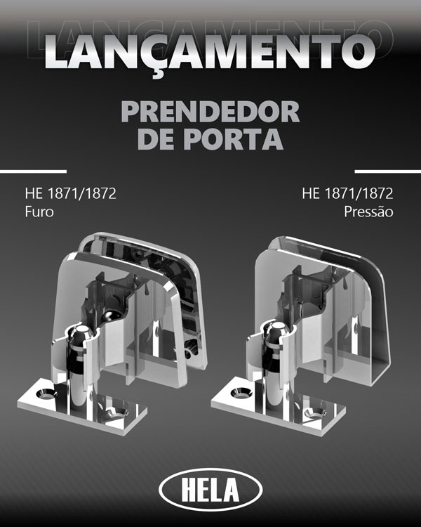 Prendedores de Porta Hela - Lançamento